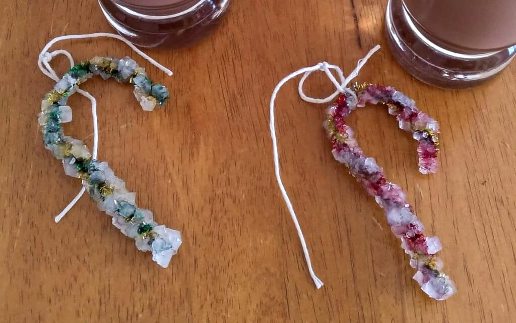 diy crystal candy canes